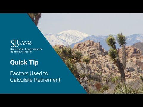 Factors Used to Calculate Retirement