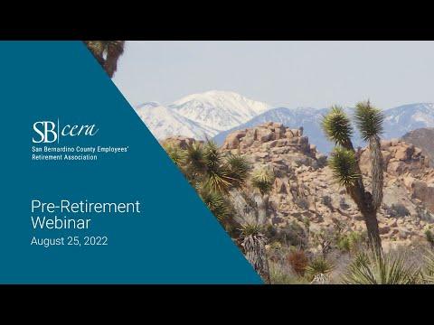Pre-Retirement Webinar