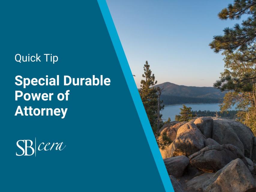 Special Durable Power of Attorney