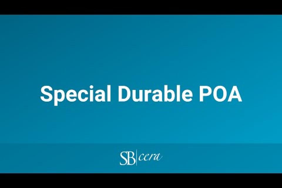 SBCERA Special Durable POA