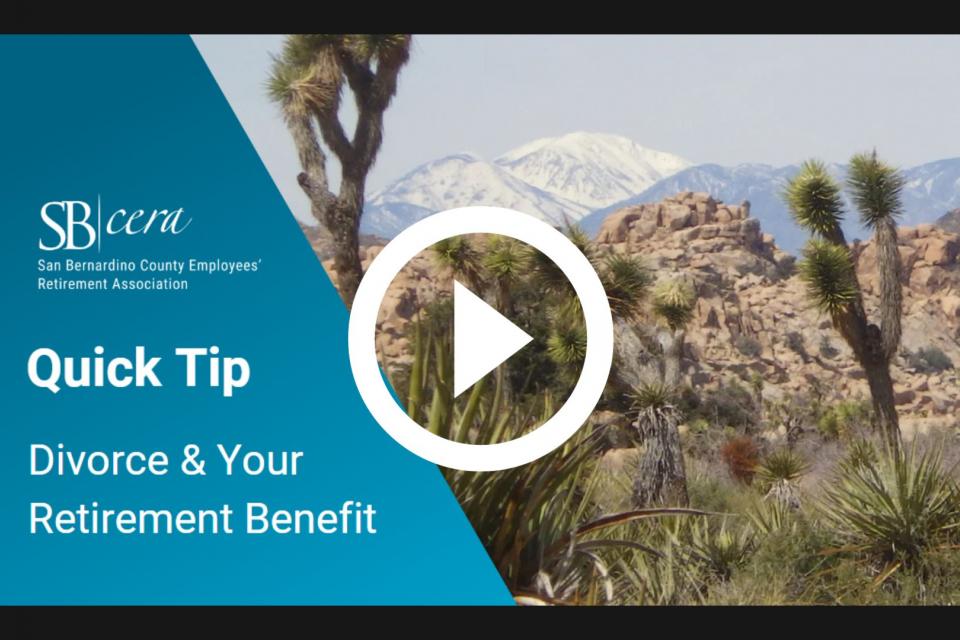 Divorce & Your Retirement Benefit