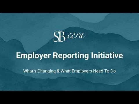 Employer Reporting Initiative Launch Webinar Recording