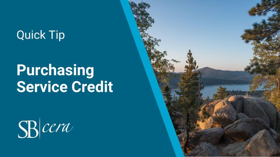 Purchasing Service Credit